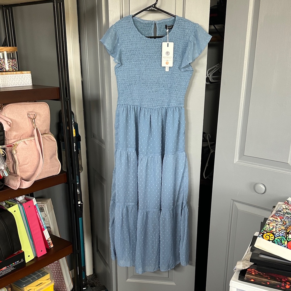 Dusty Blue dress (Medium)